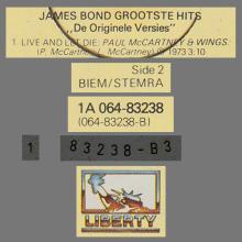 1973 07 02 1981  JAMES BOND - LIVE AND LET DIE - LIBERTY - 1A 064-83238 - HOLLAND - pic 3