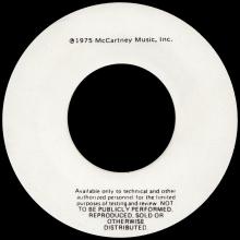 1975 11 28 - VENUS AND MARS ROCK SHOW ⁄ VENUS AND MARS ROCK SHOW - USA 7" TEST PRESSING - pic 2