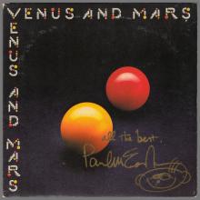 1975 05 30 - 1975 PAUL McCARTNEY - WINGS - VENUS AND MARS - PCTC 254 - 0C 066 96623Y - SIGNED COPY - UK - pic 1