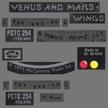 1975 05 30 - 1975 PAUL McCARTNEY - WINGS - VENUS AND MARS - PCTC 254 - 0C 066 96623Y - UK - pic 3