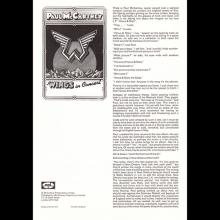 1975 0000 PAUL McCARTNEY AND WINGS IN CONCERT - 1975 TOUR CONCERT PROGRAMME Book - pic 7