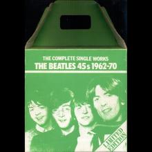1976 03 06 HOL ⁄ HOL The Beatles The Singles Collection 1962-1970 - GREEN CARRIER BOX BS 45 - 22 RECORDS - pic 1