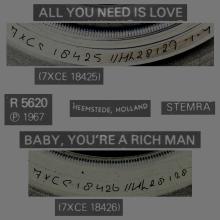 1976 03 06 HOL ⁄ HOL The Beatles The Singles Collection 1962-1970 - R 5620 - All You Need Is Love ⁄ Baby,You're A Rich Man-BS 45 - pic 1
