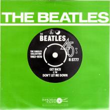 1976 03 06 HOL ⁄ HOL The Beatles The Singles Collection 1962-1970 - R 5777 - Get Back ⁄ Don't Let Me Down - BS 45 - pic 1