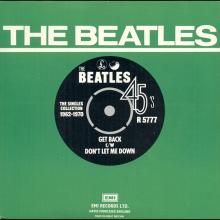 1976 03 06 HOL ⁄ UK The Beatles The Singles Collection 1962-1970 - R 5777 - Get Back ⁄ Don't Let Me Down - BS 45 - pic 1