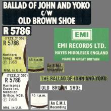 1976 03 06 HOL ⁄ UK The Beatles The Singles Collection 1962-1970 - R 5786 - The Ballad Of John And Yoko ⁄ Old Brown Shoe - BS 45 - pic 3