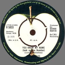 1976 03 06 UK The Beatles The Singles Collection 1962-1970 - R 5833 - Let It Be ⁄ You Know My Name (Look Up The Number) - pic 5