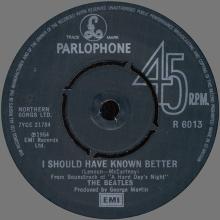 1976 03 06 UK The Beatles The Singles Collection 1962-1970 - Yesterday ⁄ I Should Have Known Better - R 6013   - pic 5