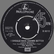 1982 12 07 THE BEATLES SINGLES COLLECTION - BSCP1 - R 6013 - A - YESTERDAY / I SHOULD HAVE KNOWN BETTER - pic 5