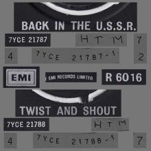 1982 12 07 THE BEATLES SINGLES COLLECTION - BSCP1 - R 6016 - A - BACK IN THE U.S.S.R. / TWIST AND SHOUT  - pic 5