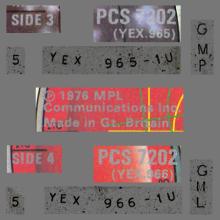 1976 12 10 PAUL McCARTNEY - WINGS OVER AMERICA - B - PCSP 720 - 0C 154-98 497⁄8⁄9 - UK - pic 6