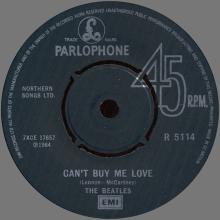 1977 UK The Beatles The Singles Collection 1962-1970 - R 5114 - Can't Buy Me Love ⁄ You Can't Do That - World Records  - pic 1
