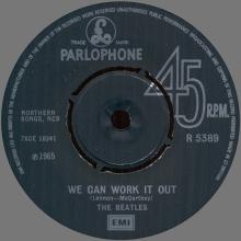 1977 UK The Beatles The Singles Collection 1962-1970 - R 5389 - We Can Work It Out ⁄ Day Tripper - World Records  - pic 1