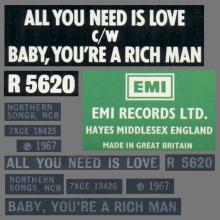 1977 UK The Beatles The Singles Collection 1962-1970 - R 5620 - All You Need Is Love ⁄ Baby, You're A Rich Man - World Records - pic 3