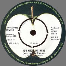 1977 UK The Beatles The Singles Collection 1962-1970 - R 5833 - Let It Be ⁄ You Know My Name (Look Up The Number) - World Record - pic 5