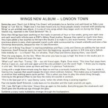 1978 03 31 a London Town - Paul McCartney  Wings - Press kit  - pic 6