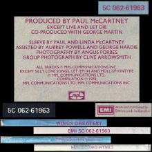 1978 12 01 PAUL McCARTNEY - WINGS GREATEST - 5C 062-61963 - HOLLAND - A-B - pic 9
