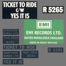 1978 UK The Beatles The Singles Collection 1962-1970 - R 5265 - Ticket To Ride ⁄ Yes It Is - World Records - pic 3