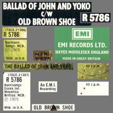 1978 UK The Beatles The Singles Collection 1962-1970 - R 5786 - The Ballad Of John And Yoko ⁄ Old Brown Shoe - World Records - pic 1