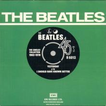 1978 UK The Beatles The Singles Collection 1962-1970 - R 6013 - Yesterday ⁄ I Should Have Known Better - World Records - pic 1