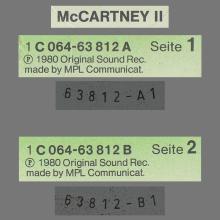 1980 05 16 PAUL McCARTNEY - McCARTNEY II - 1C 064-63 812 - GERMANY - pic 3