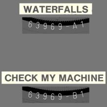 1980 06 13 - PAUL MCCARTNEY - WATERFALLS ⁄ CHECK MY MACHINE - GERMANY 7" TEST PRESSING - pic 4