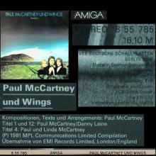1981 00 00 PAUL McCARTNEY UND WINGS - STEREO 8 55 785 - AMIGA - DDR - pic 4