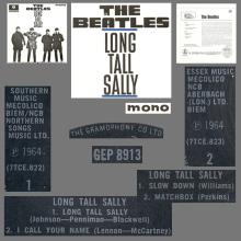 1981 12 07 UK The Beatles E.P.s Collection - GEP 8913 - Long Tall Sally - A - pic 3