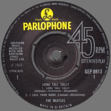 1981 12 07 UK The Beatles E.P.s Collection - GEP 8913 - Long Tall Sally - A - pic 5