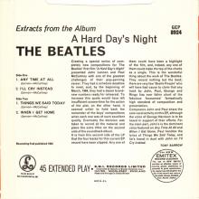 1981 12 07 UK The Beatles E.P.s Collection - GEP 8924 - A Hard Day's Night (extracts from the Album) - B - pic 2