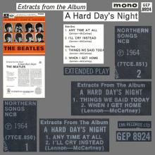 1981 12 07 UK The Beatles E.P.s Collection - GEP 8924 - A Hard Day's Night (extracts from the Album) - A - pic 3