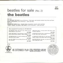 1981 12 07 UK The Beatles E.P.s Collection - GEP 8938 - Beatles For Sale No.2 - A - pic 2