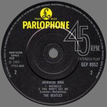 1981 12 07 UK The Beatles E.P.s Collection - GEP 8952- The Beatles Nowhere Man - B - pic 4
