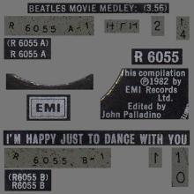 1982 05 24 - B - BEATLES MOVIE MEDLEY ⁄ I'M HAPPY JUST TO DANCE WITH YOU -  R 6055 - OPEN CENTER  - pic 1