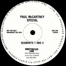1982 07 26 - PAUL McCARTNEY RADIO SHOW - WESTWOOD ONE - PAUL Mc CARTNEY SPECIAL - THE MAN AND HIS MUSIC  - pic 3