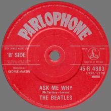 1982 12 07 THE BEATLES SINGLES COLLECTION - BSCP1 - R 4983 - B - PLEASE PLEASE ME ⁄ ASK ME WHY - pic 1