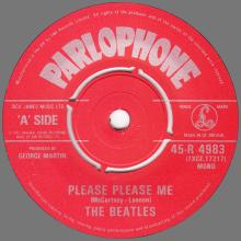 1982 12 07 THE BEATLES SINGLES COLLECTION - BSCP1 - R 4983 - A - PLEASE PLEASE ME /ASK ME WHY - pic 3
