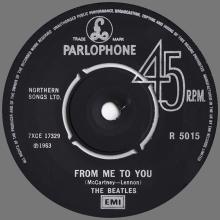 1982 12 07 THE BEATLES SINGLES COLLECTION - BSCP1 - R 5015 - A - FROM ME TO YOU / THANK YOU GIRL - pic 3