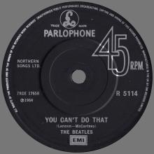1982 12 07 THE BEATLES SINGLES COLLECTION - BSCP1 - R 5114 - B - CAN'T BUY ME LOVE ⁄ YOU CAN'T DO THAT - pic 2