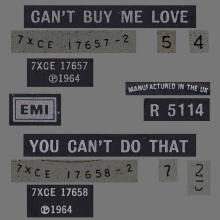 1982 12 07 THE BEATLES SINGLES COLLECTION - BSCP1 - R 5114 - B - CAN'T BUY ME LOVE ⁄ YOU CAN'T DO THAT - pic 3