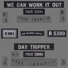1982 12 07 THE BEATLES SINGLES COLLECTION - BSCP1 - R 5389 - B - WE CAN WORK IT OUT / DAYTRIPPER - pic 3
