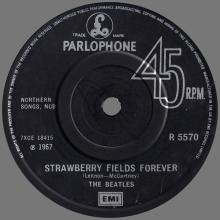 1982 12 07 THE BEATLES SINGLES COLLECTION - BSCP1 - R 5570 - B  - STRAWBERRY FIELDS FOREVER ⁄ PENNY LANE -  - pic 1