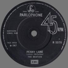 1982 12 07 THE BEATLES SINGLES COLLECTION - BSCP1 - R 5570 - B  - STRAWBERRY FIELDS FOREVER ⁄ PENNY LANE -  - pic 1