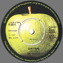 1982 12 07 THE BEATLES SINGLES COLLECTION - BSCP1 - R 5814 - A - SOMETHING / COME TOGETHER - pic 1