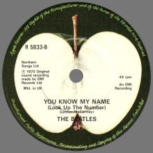 1982 12 07 THE BEATLES SINGLES COLLECTION - BSCP1 - R 5833 - B - LET IT BE ⁄ YOU KNOW MY NAME (LOOK UP THE NUMBER)  - pic 5