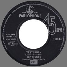 1982 12 07 THE BEATLES SINGLES COLLECTION - BSCP1 - R 6013 - C - YESTERDAY ⁄ I SHOULD HAVE KNOWN BETTER - pic 1