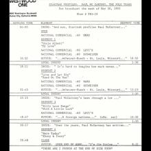 1983 05 30 - PAUL McCARTNEY RADIO SHOW - WESTWOOD ONE - STARTRAK PROFILES P McC THE SOLO YEARS - PC-83-19 - pic 4