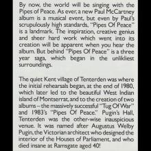 1983 10 17 b Pipes Of Peace - Paul McCartney Press Kit - pic 8