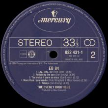 1984 05 05 THE EVERLY BROTHERS - EB84 - ON THE WINGS OF A NIGHTINGALE - MERCURY - 0 42282 24311 9 - 822 431-1 - HOLLAND  - pic 6