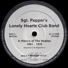 1984 10 15 - THE BEATLES RADIO SHOW - WESTWOOD ONE - SGT. PEPPERS LONELY HEARTS CLUB BAND - B - pic 1